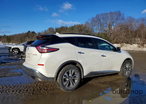 2016 Nissan Murano S z USA, uszkodzony, nr VIN 5N1AZ2MH7GN153344